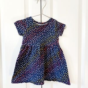 Old Navy Fit & Flare Rainbow Heart Dress 18m‎ Size
